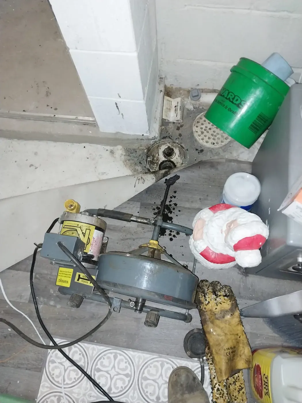 Job photo: clogged drain in Council Bluffs