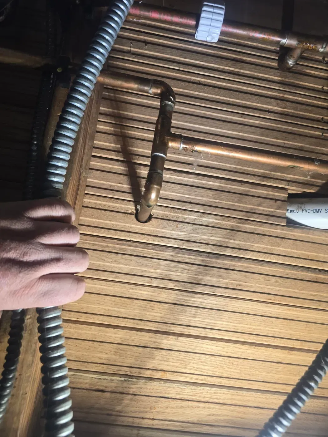 Job photo: repaired copper line in Omaha