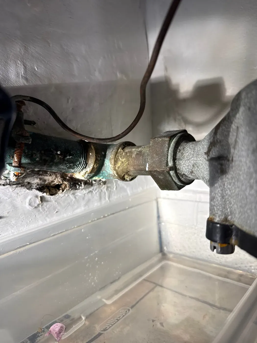 Job photo: customer stated had a leak by water meter upon inspection. in Bellevue